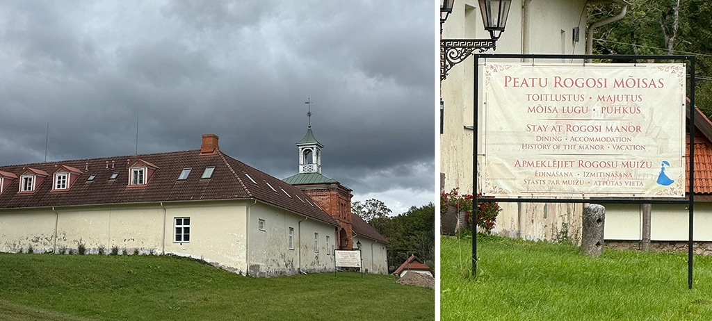 Rogosi mõis, historisches Herrenhaus in Südestland nahe der lettischen Grenze