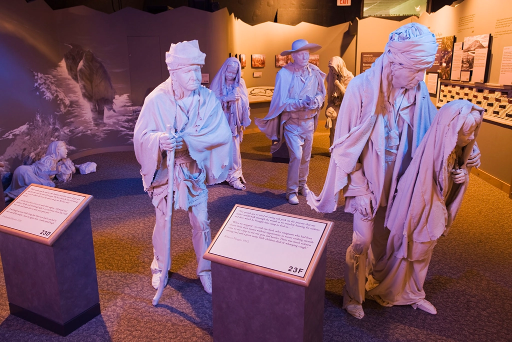 Ausstellung zum Trail of Tears im Cherokee National Museum.