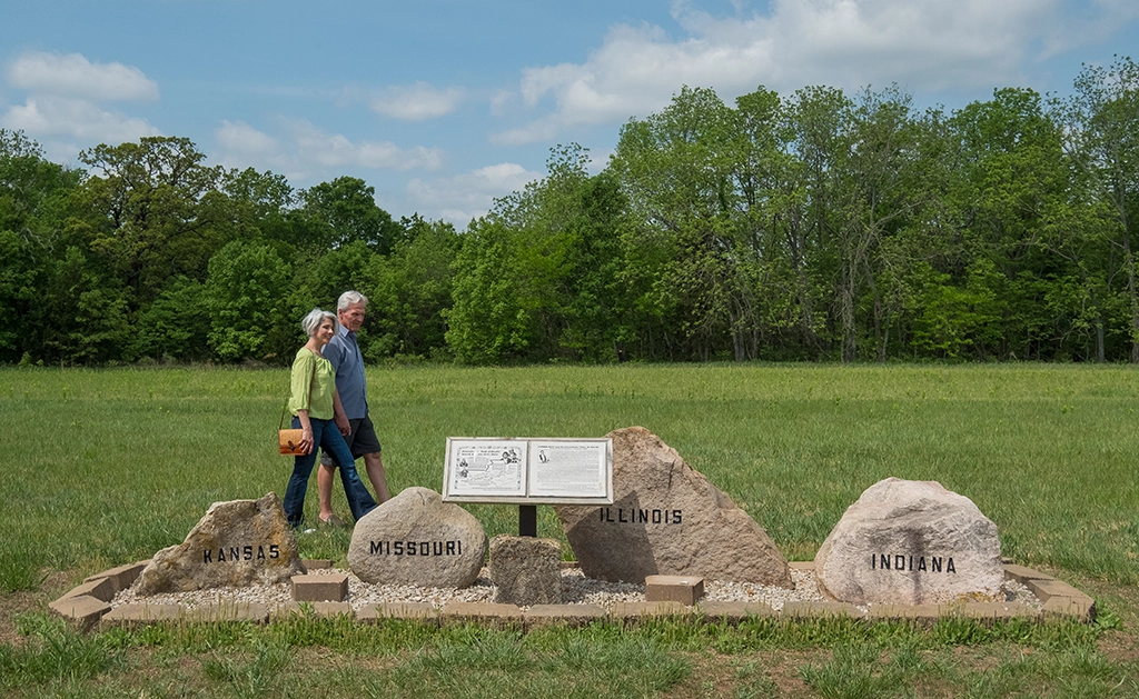 Trail of Death Memorial in Centerville, Kansas.