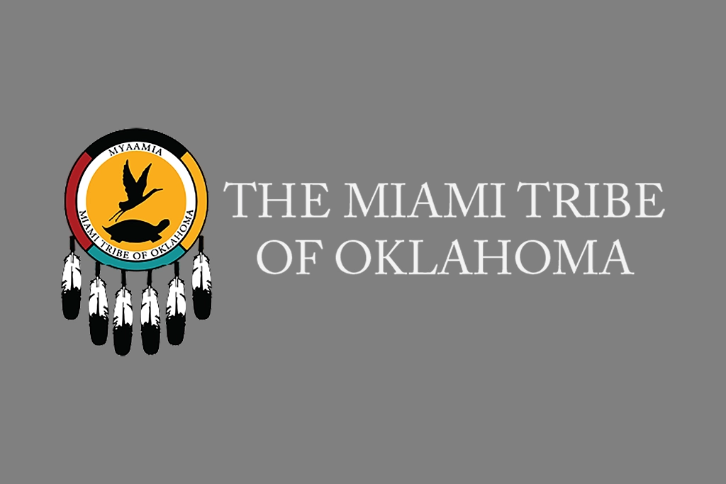 Logo der Miami Tribe of Oklahoma mit traditionellem Siegel.