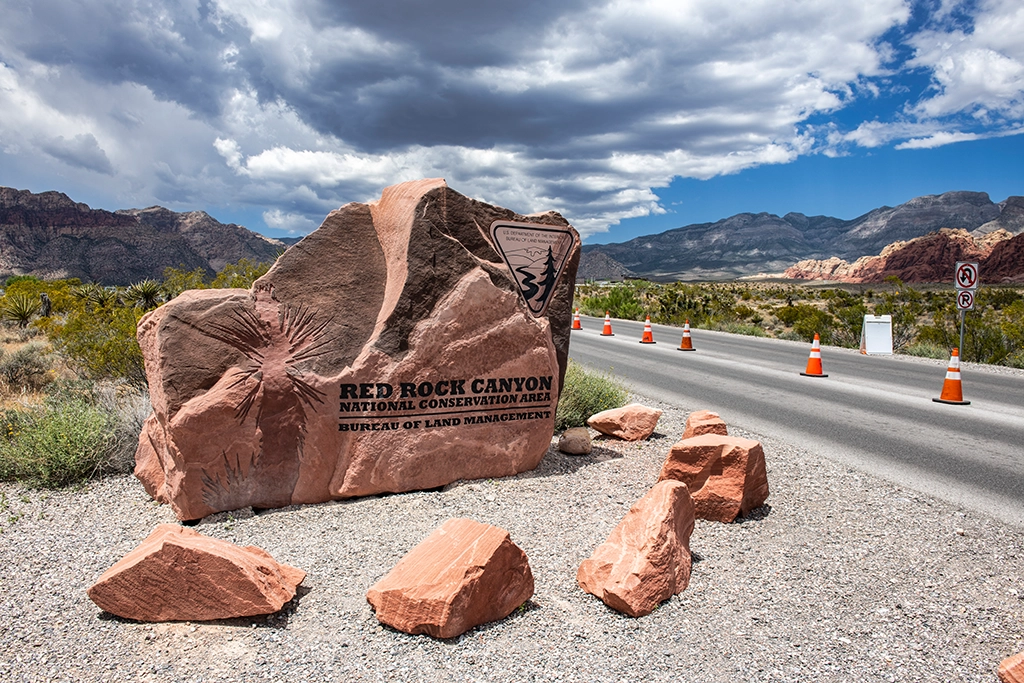 Eingang zum Red Rock Canyon National Conservation Area bei Las Vegas.