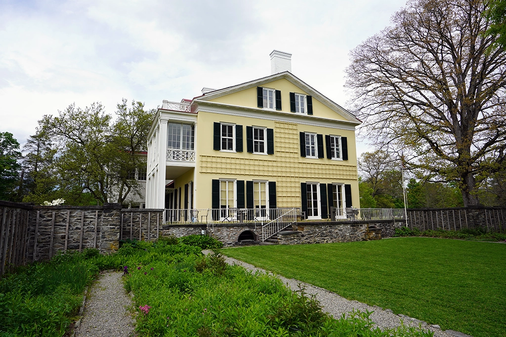 Bellefield House am Beatrix Farrand Garden in Hyde Park, New York.