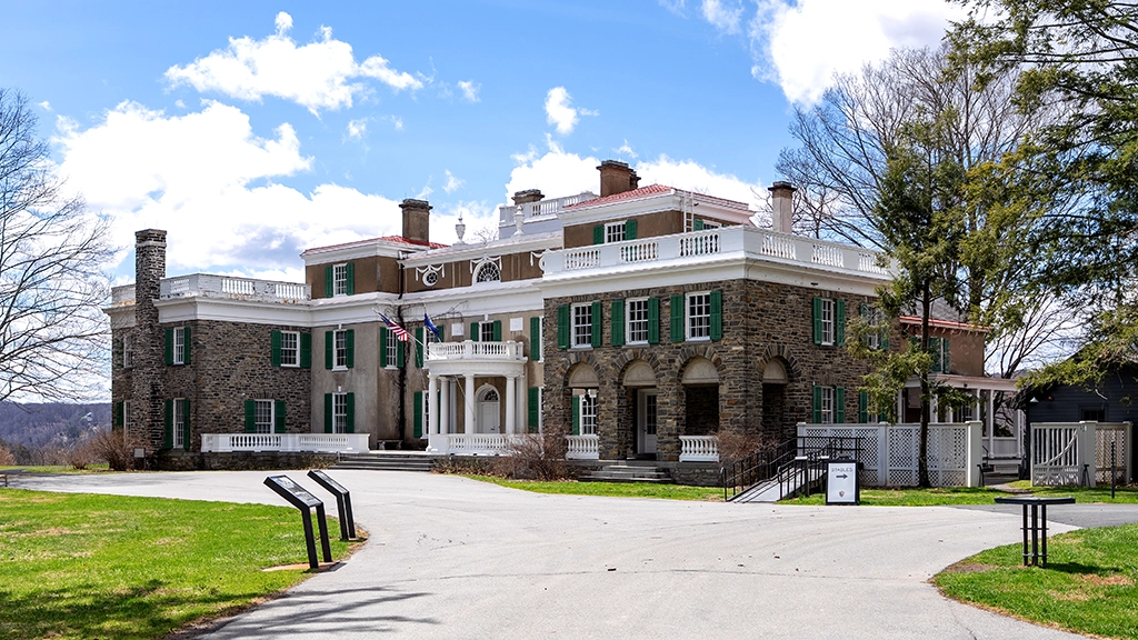 Springwood, das Wohnhaus von Franklin D. Roosevelt in Hyde Park, New York.