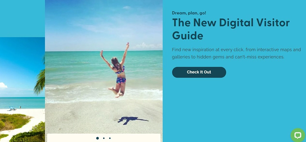 Digital Visitor Guide von Fort Myers mit interaktiven Karten und Reiseinformationen.